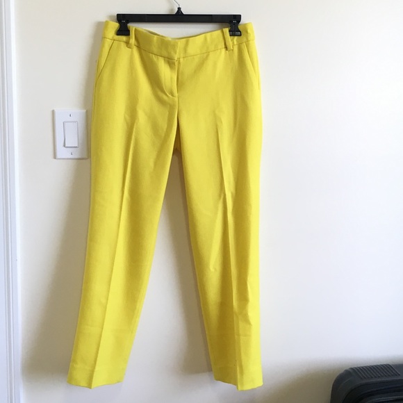 Jcrew NWT yellow wool pant SZ 2 - Picture 2 of 4